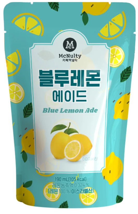 Mcnulty Blue lemon Ade 190ml