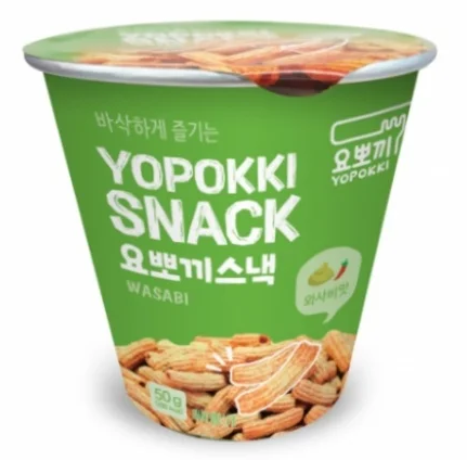 Yopokki Snack Wasabi portion cup 50g